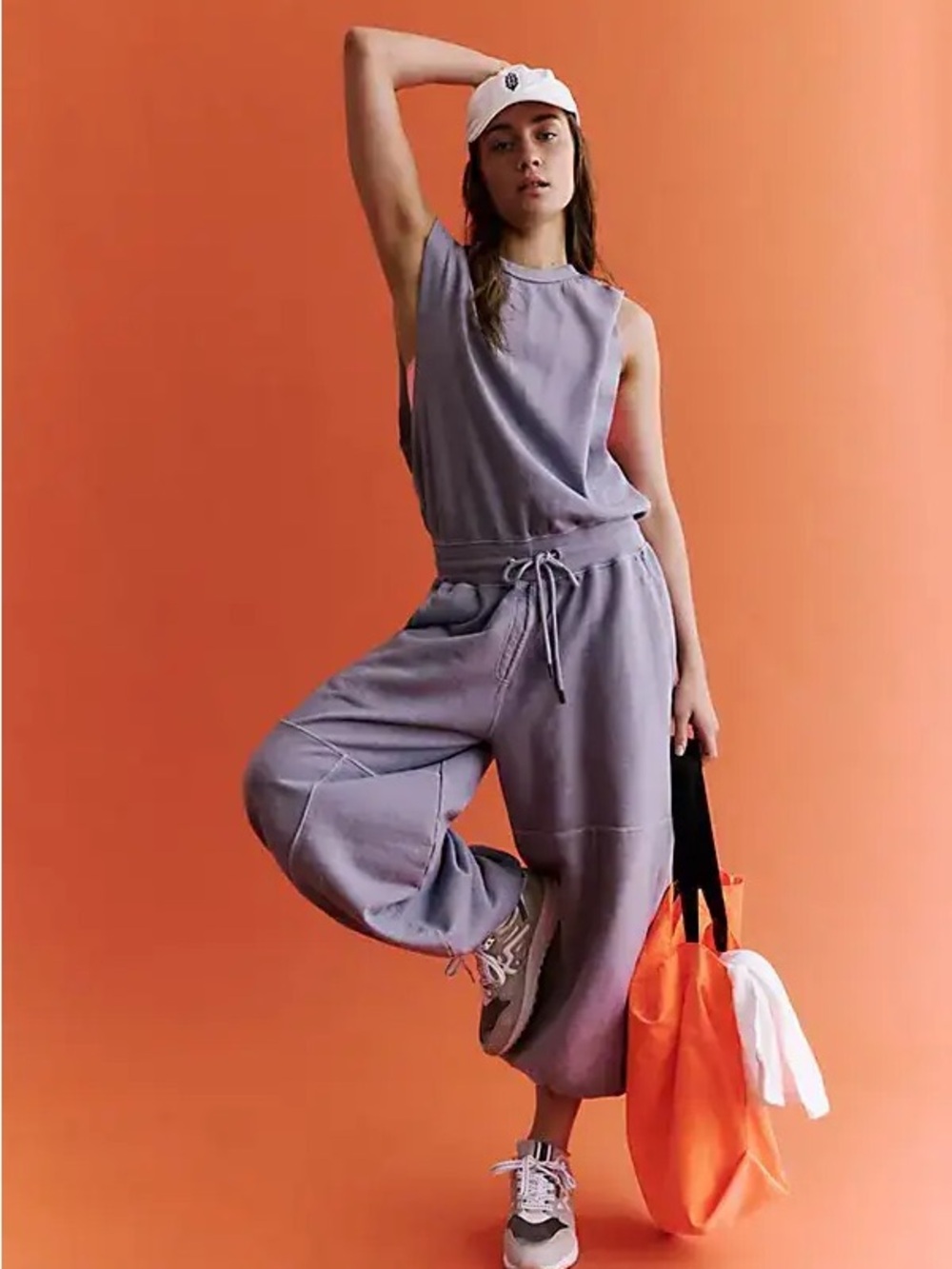 Free People Throw And Go Onesie in Twilight Violet